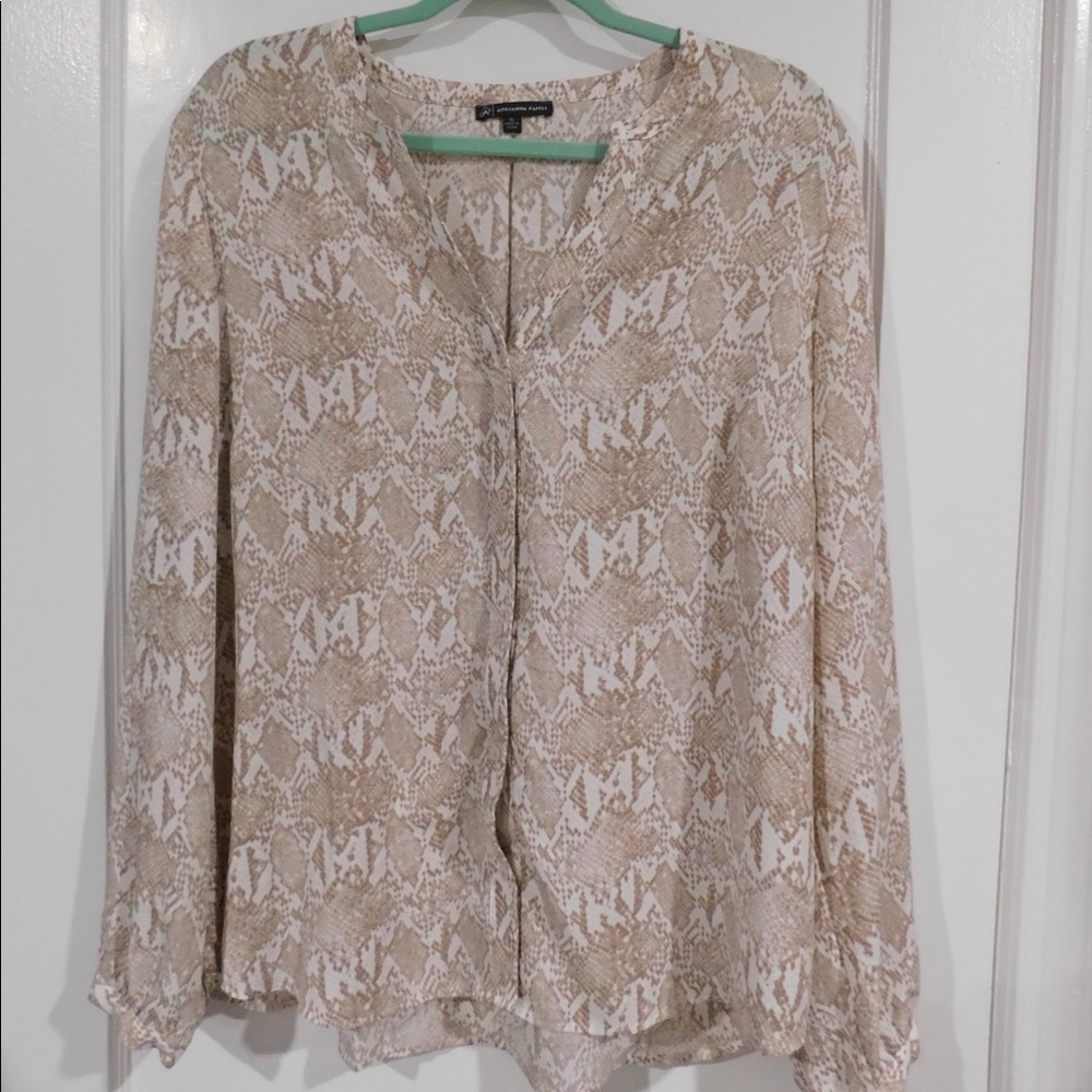 Snakeskin Print Blouse